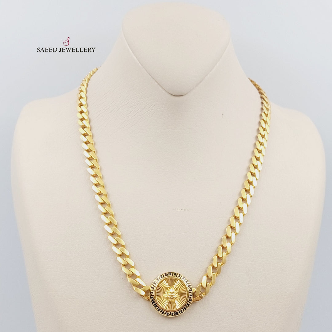 21K Gold Fancy Necklace by Saeed Jewelry - Image 6