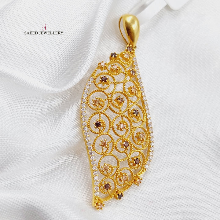 21K Fancy Pendant Made of 21K Yellow Gold by Saeed Jewelry-19806