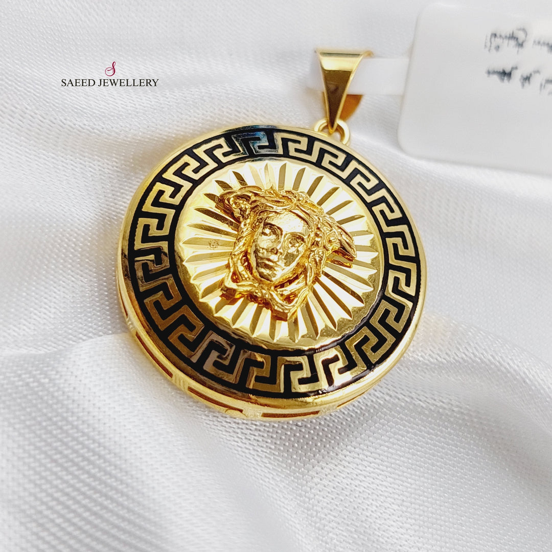 21K Gold Fancy Pendant by Saeed Jewelry - Image 3