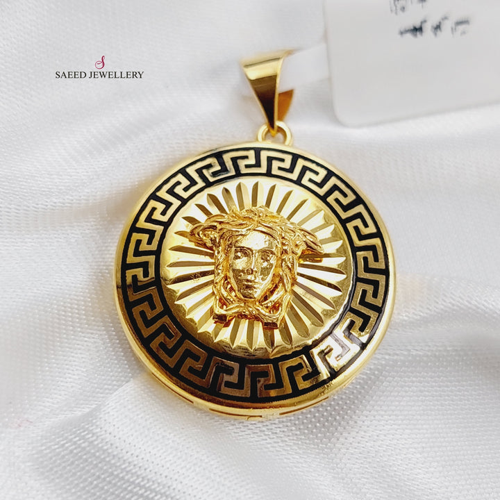 21K Gold Fancy Pendant by Saeed Jewelry - Image 1