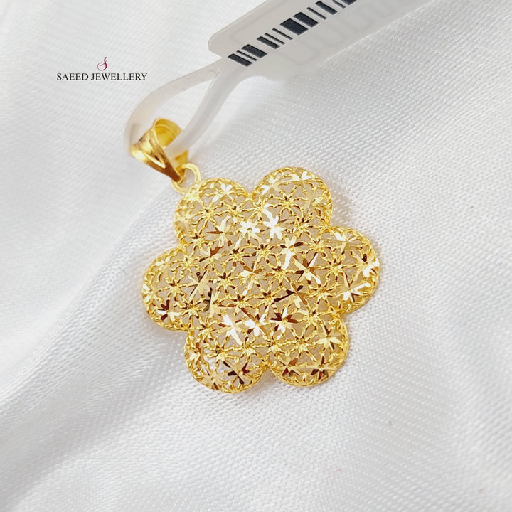 21K Gold Fancy Pendant by Saeed Jewelry - Image 1