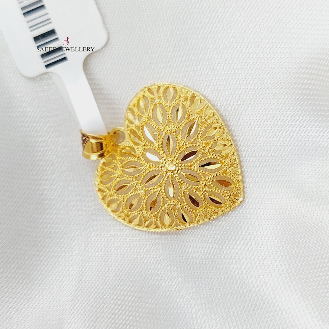 21K Gold Fancy Pendant by Saeed Jewelry - Image 4