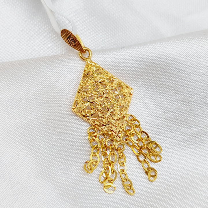 21K Gold Fancy Pendant by Saeed Jewelry - Image 3