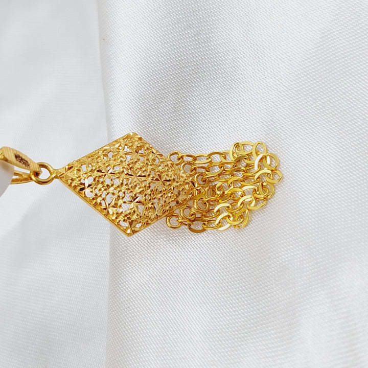 21K Gold Fancy Pendant by Saeed Jewelry - Image 4