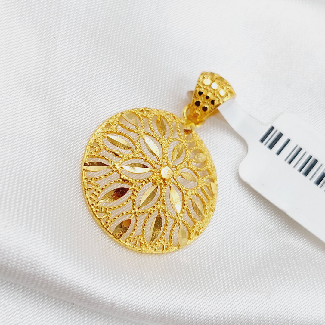 21K Gold Fancy Pendant by Saeed Jewelry - Image 2