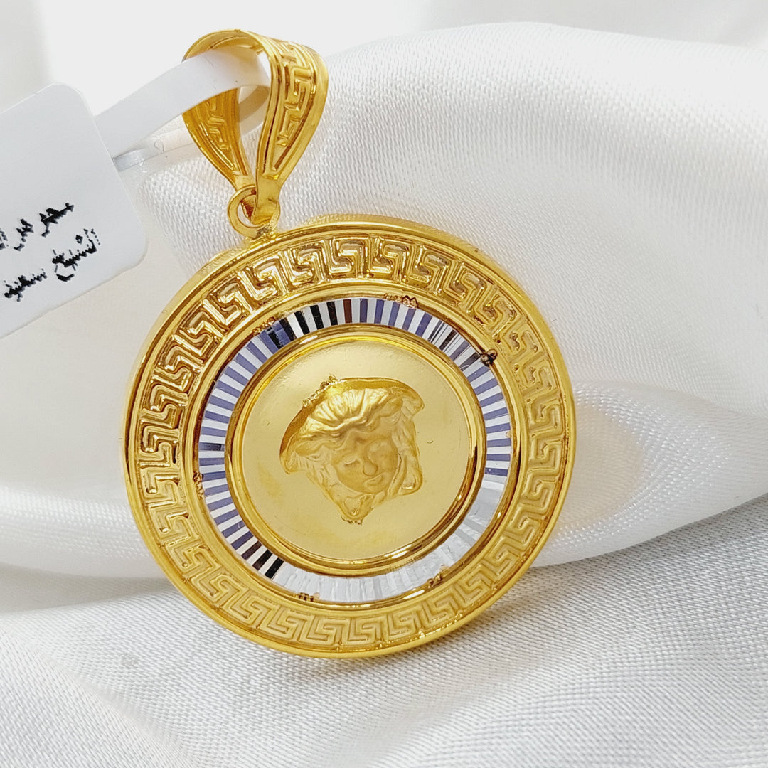 21K Gold Fancy Pendant by Saeed Jewelry - Image 3