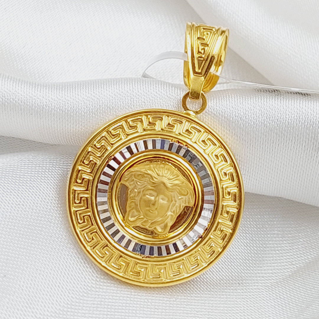 21K Gold Fancy Pendant by Saeed Jewelry - Image 3