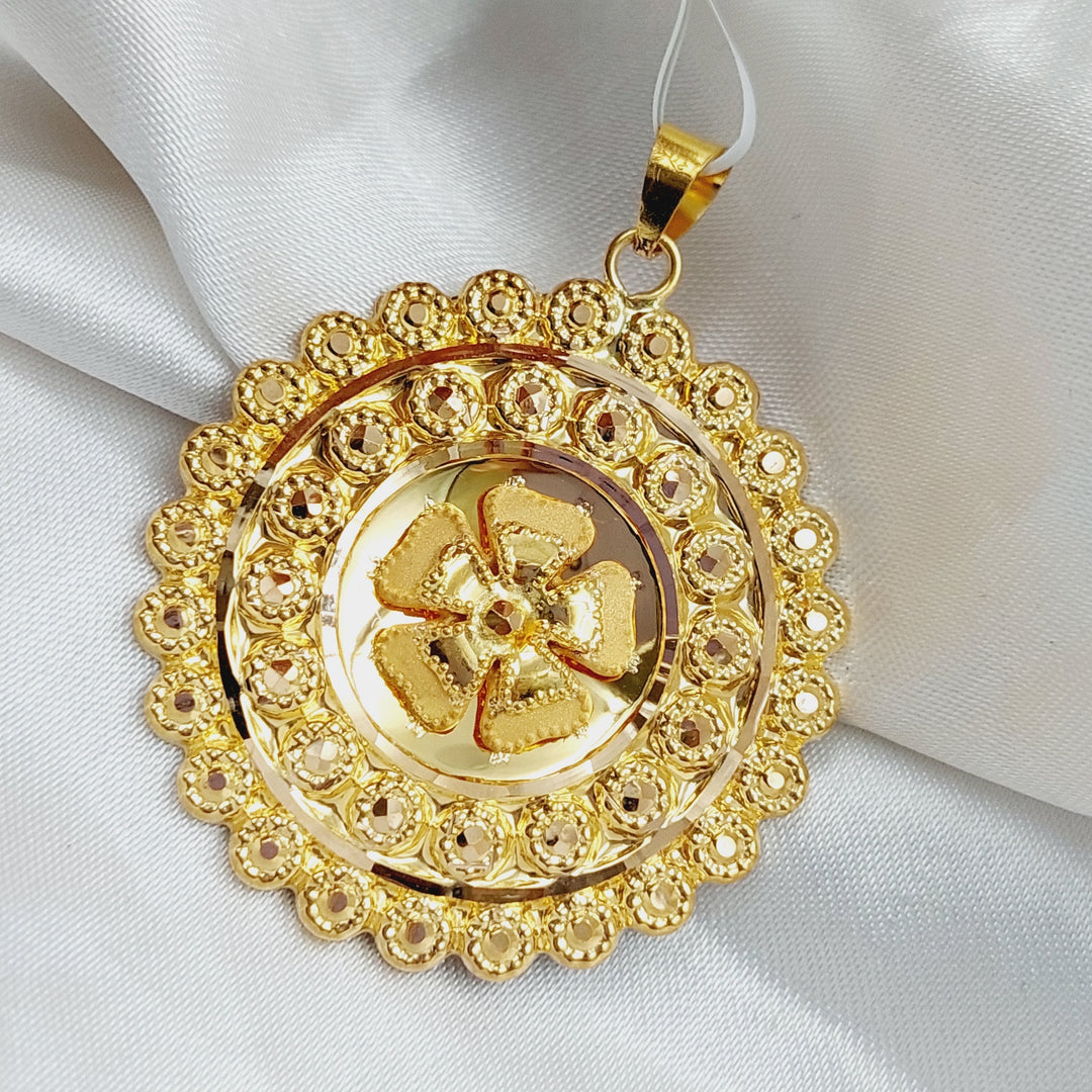 21K Gold Fancy Pendant by Saeed Jewelry - Image 6