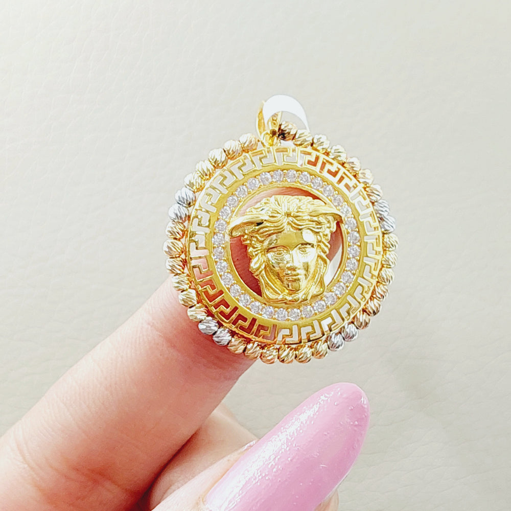 21K Gold Fancy Pendant by Saeed Jewelry - Image 2