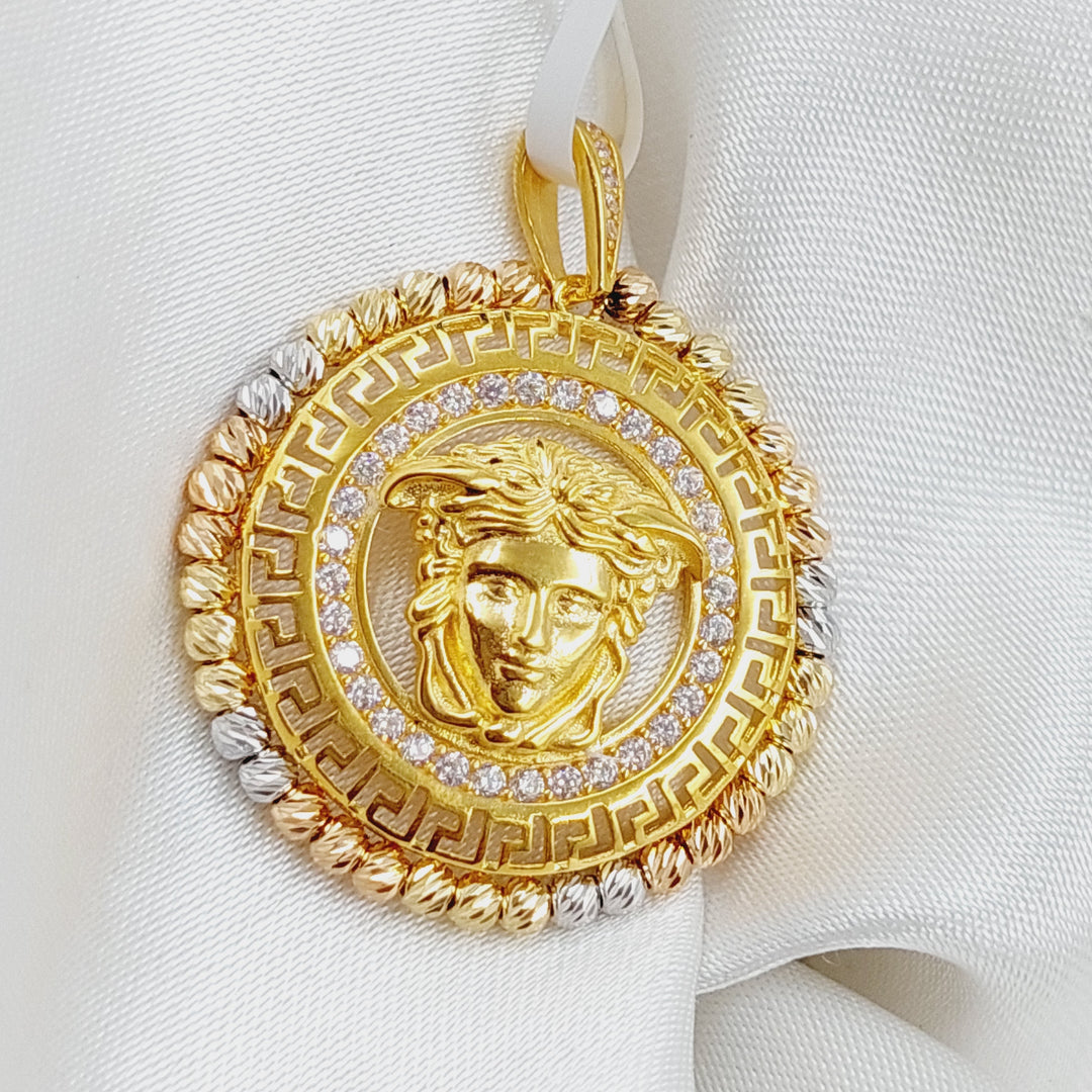 21K Gold Fancy Pendant by Saeed Jewelry - Image 3