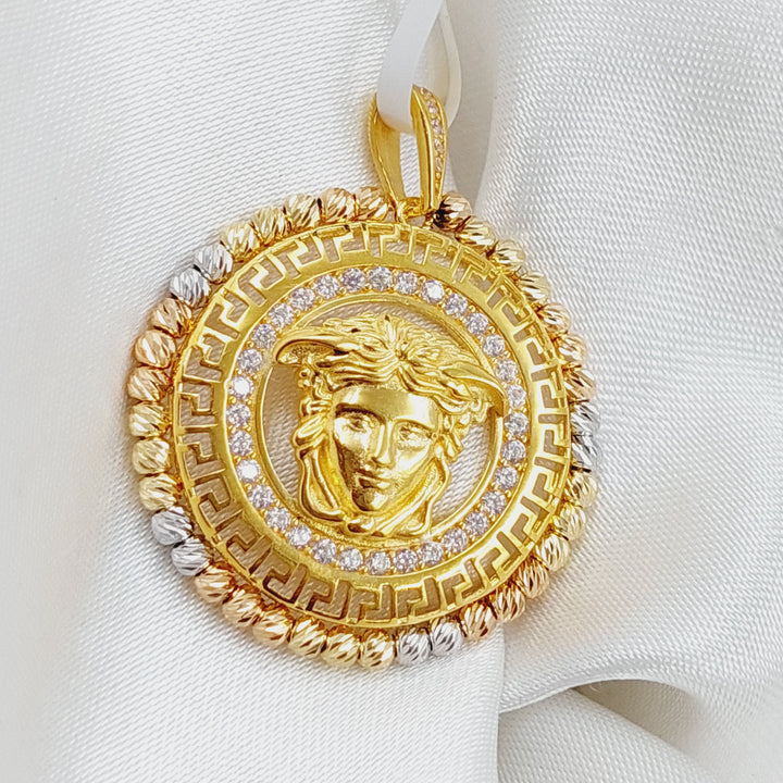 21K Gold Fancy Pendant by Saeed Jewelry - Image 3