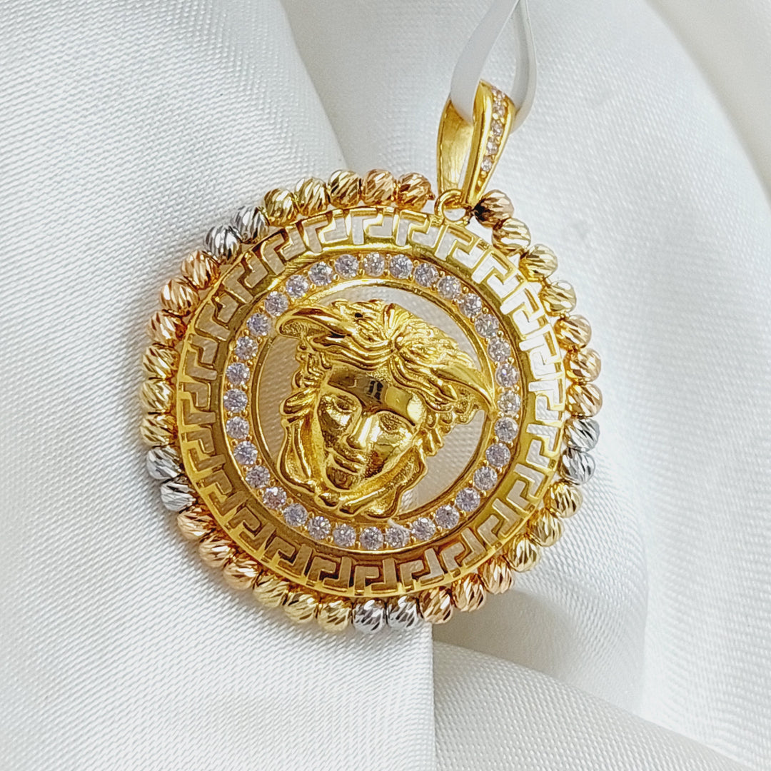 21K Gold Fancy Pendant by Saeed Jewelry - Image 4