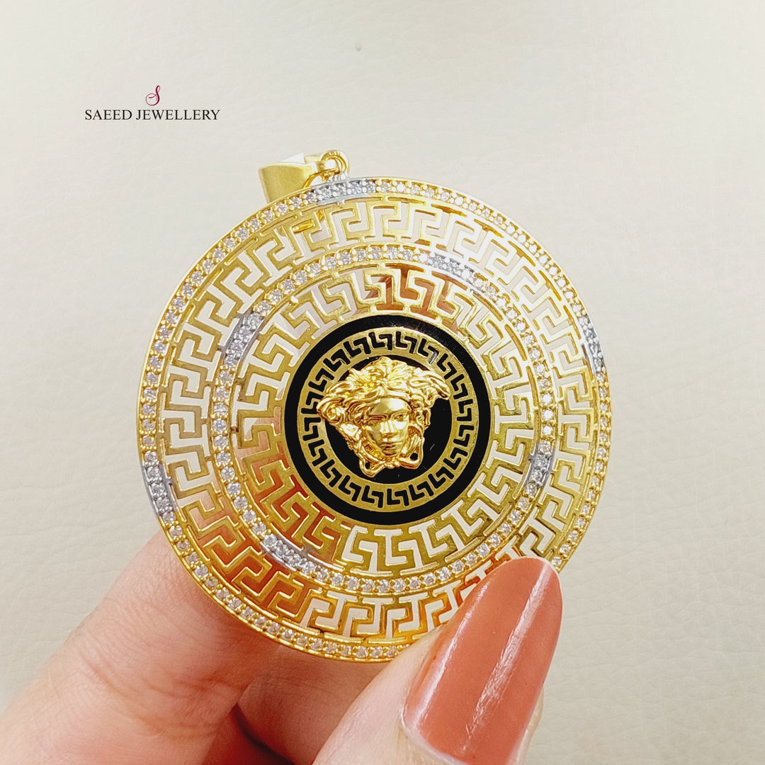 21K Gold Fancy Pendant by Saeed Jewelry - Image 2