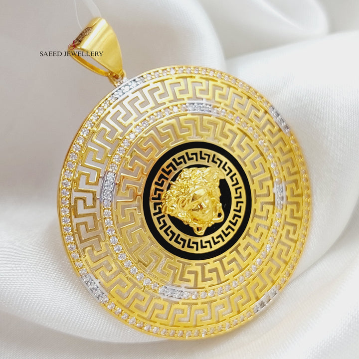 21K Gold Fancy Pendant by Saeed Jewelry - Image 4