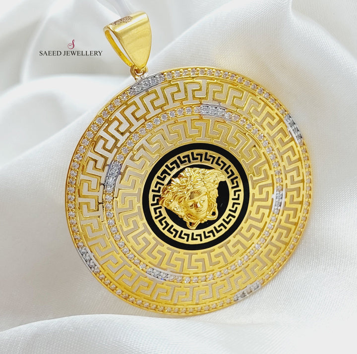 21K Gold Fancy Pendant by Saeed Jewelry - Image 1