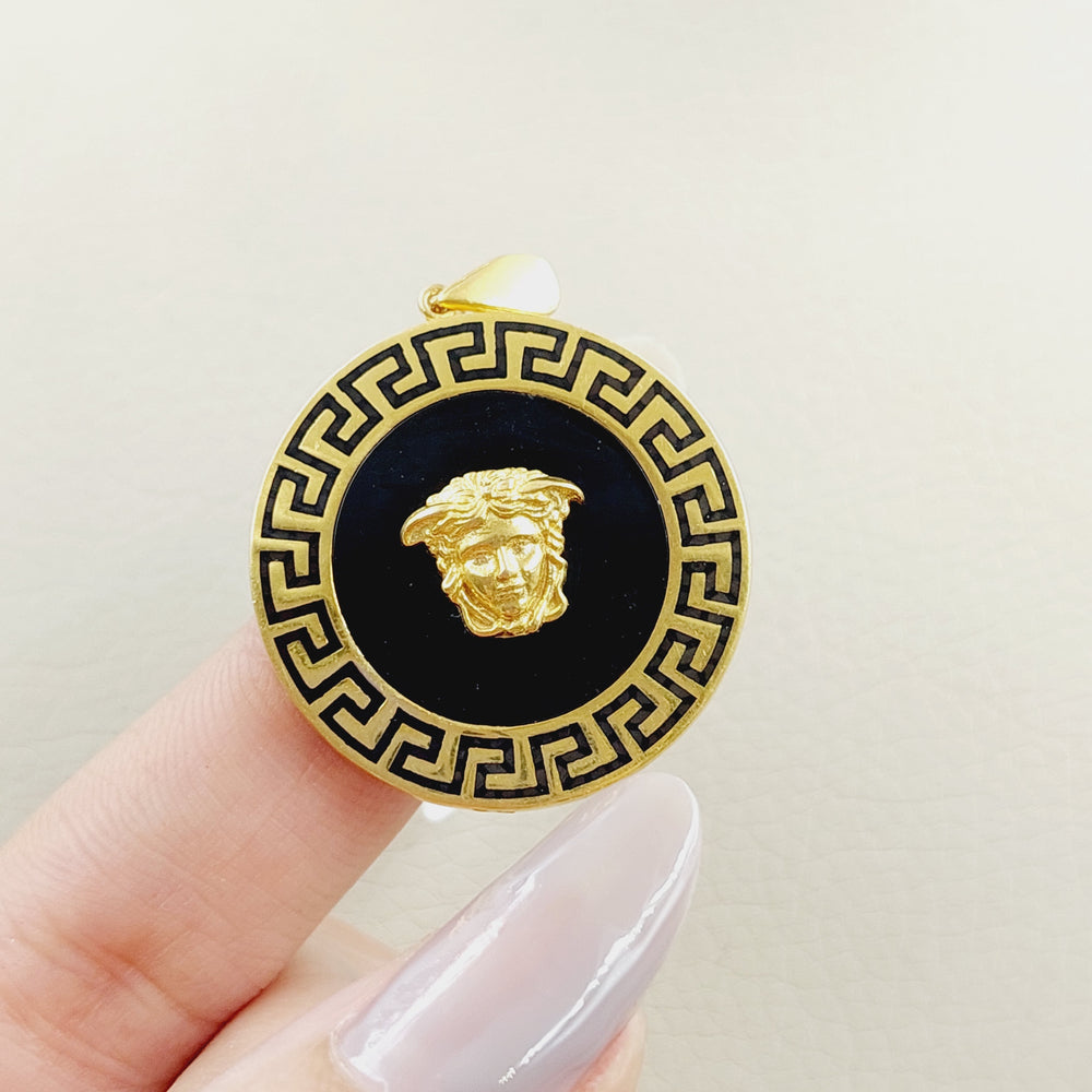 21K Gold Fancy Pendant by Saeed Jewelry - Image 2