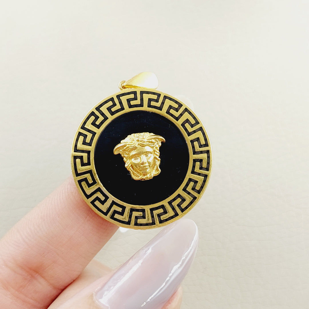 21K Gold Fancy Pendant by Saeed Jewelry - Image 2