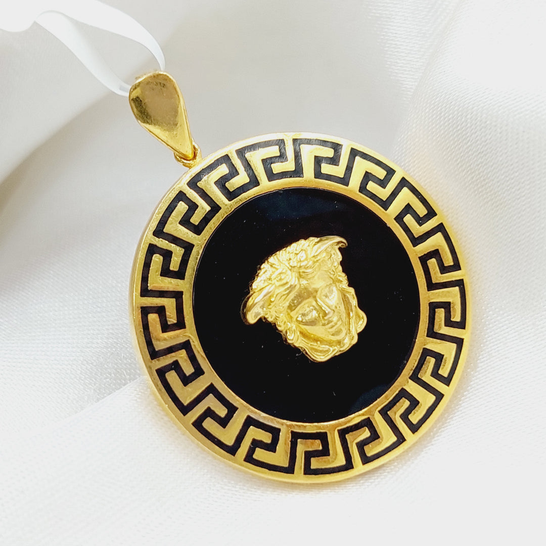 21K Gold Fancy Pendant by Saeed Jewelry - Image 1