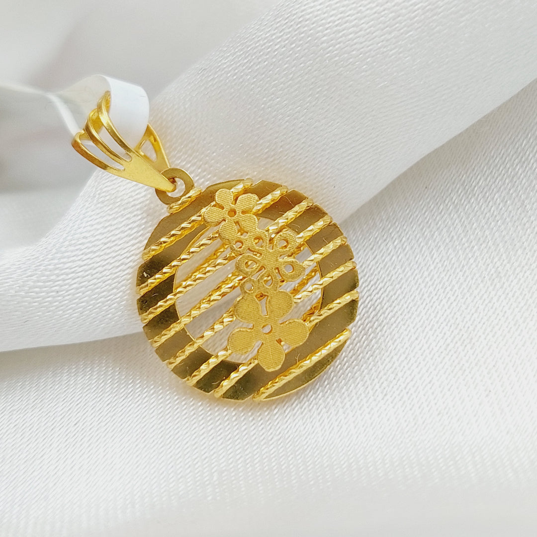 21K Gold Fancy Pendant by Saeed Jewelry - Image 4