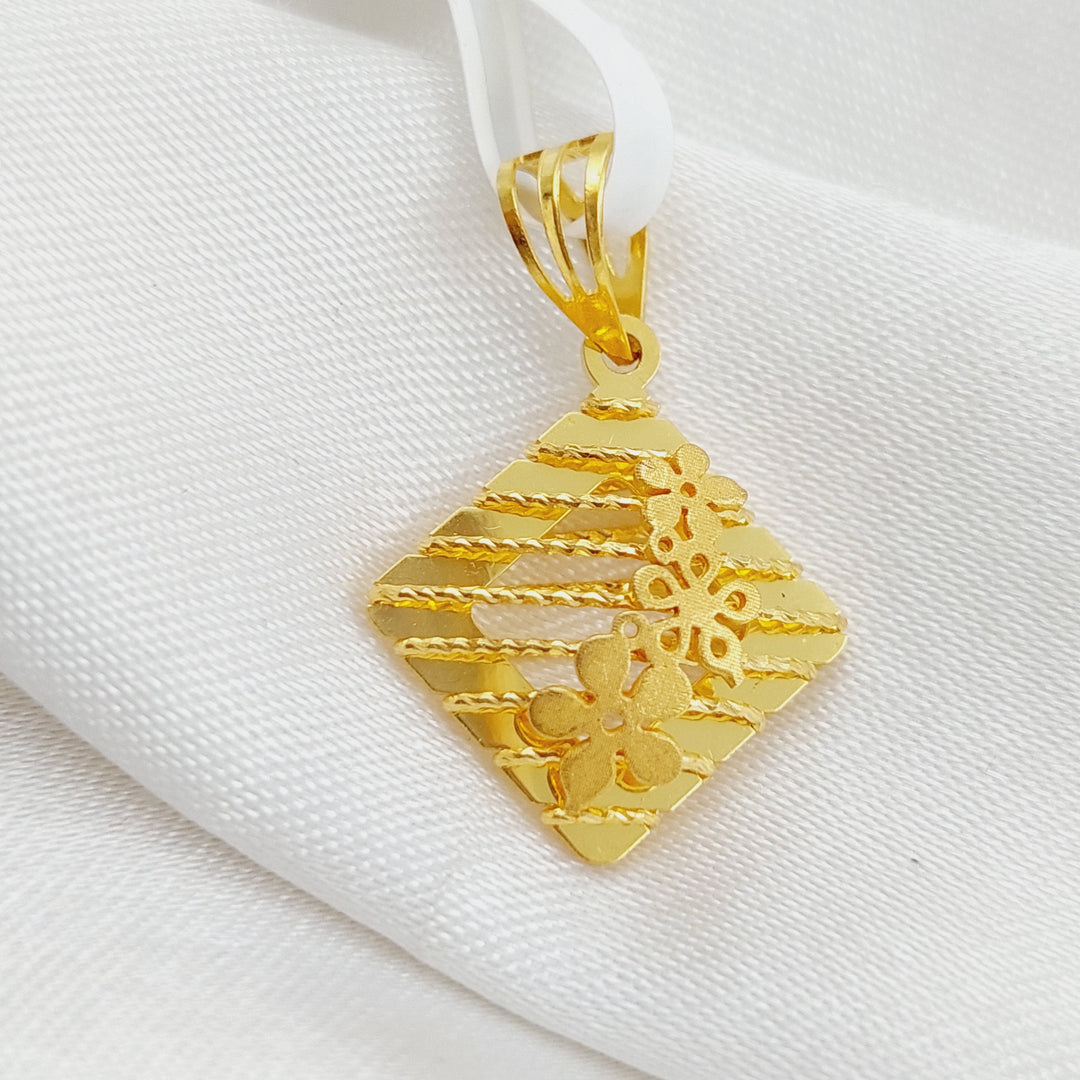 21K Gold Fancy Pendant by Saeed Jewelry - Image 2