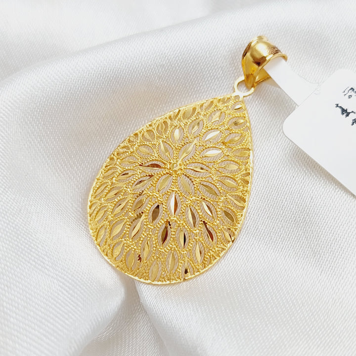 21K Gold Fancy Pendant by Saeed Jewelry - Image 3