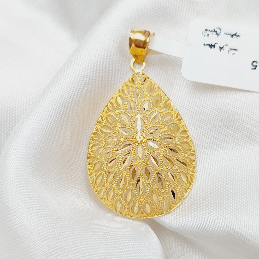 21K Gold Fancy Pendant by Saeed Jewelry - Image 4