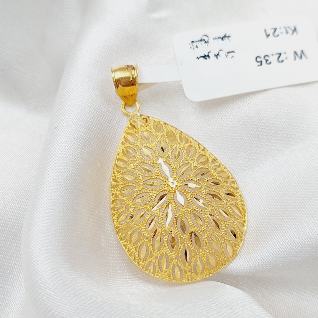 21K Gold Fancy Pendant by Saeed Jewelry - Image 1