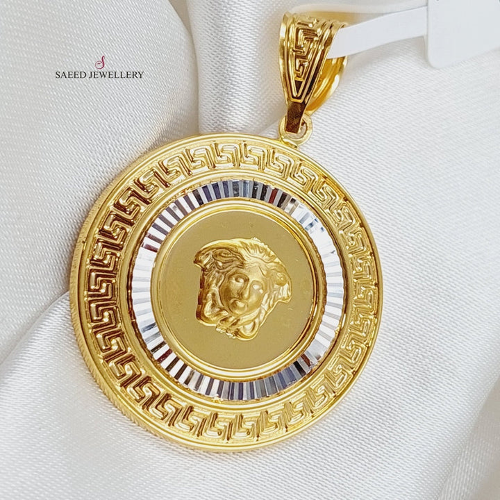 21K Gold Fancy Pendant by Saeed Jewelry - Image 2