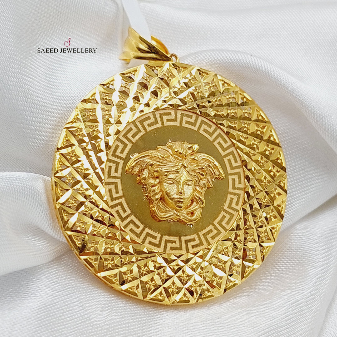 21K Gold Fancy Pendant by Saeed Jewelry - Image 3