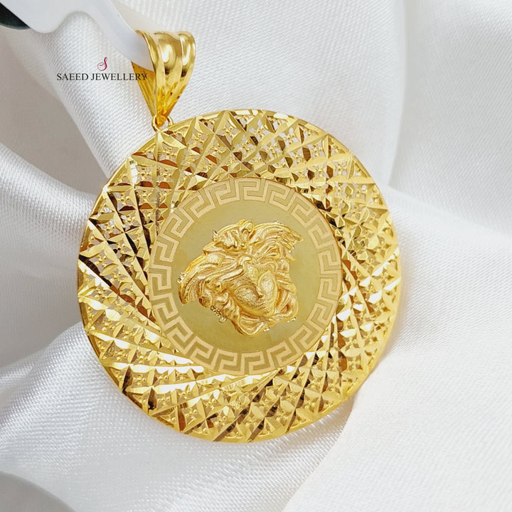 21K Gold Fancy Pendant by Saeed Jewelry - Image 4