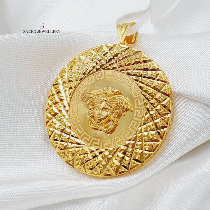 21K Gold Fancy Pendant by Saeed Jewelry - Image 1