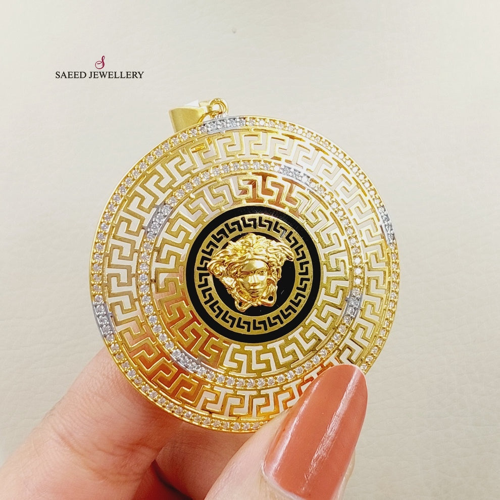 21K Fancy Pendant Made of 21K Yellow Gold by Saeed Jewelry-26233