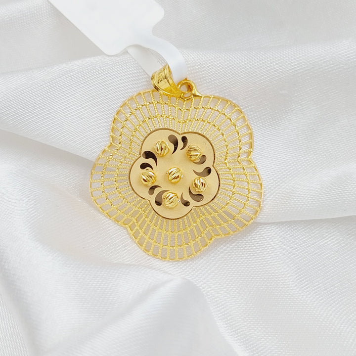 21K Gold Fancy Pendant by Saeed Jewelry - Image 4