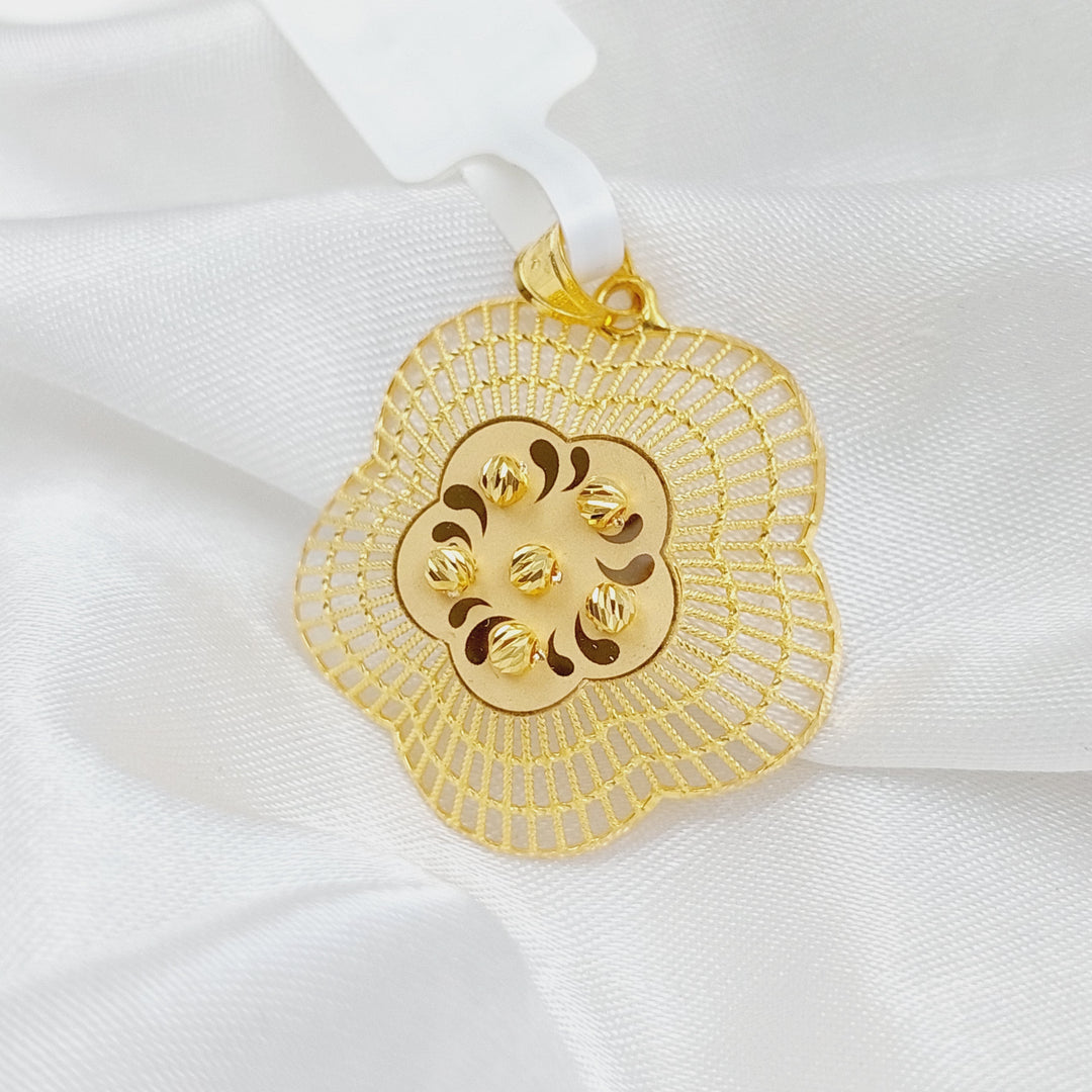 21K Gold Fancy Pendant by Saeed Jewelry - Image 1