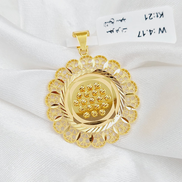 21K Gold Fancy Pendant by Saeed Jewelry - Image 4