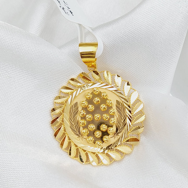 21K Gold Fancy Pendant by Saeed Jewelry - Image 3