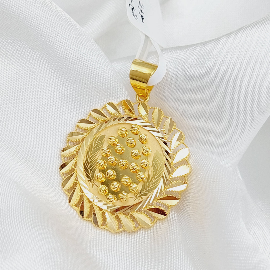 21K Gold Fancy Pendant by Saeed Jewelry - Image 4