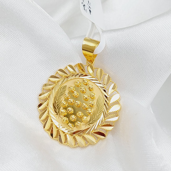 21K Gold Fancy Pendant by Saeed Jewelry - Image 4