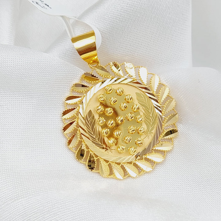 21K Gold Fancy Pendant by Saeed Jewelry - Image 1