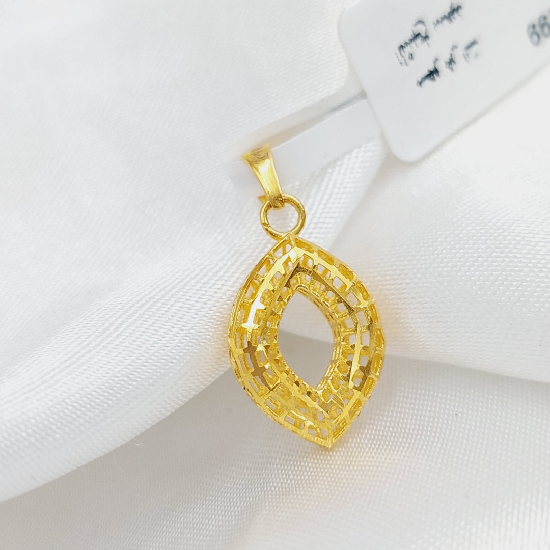 21K Gold Fancy Pendant by Saeed Jewelry - Image 3