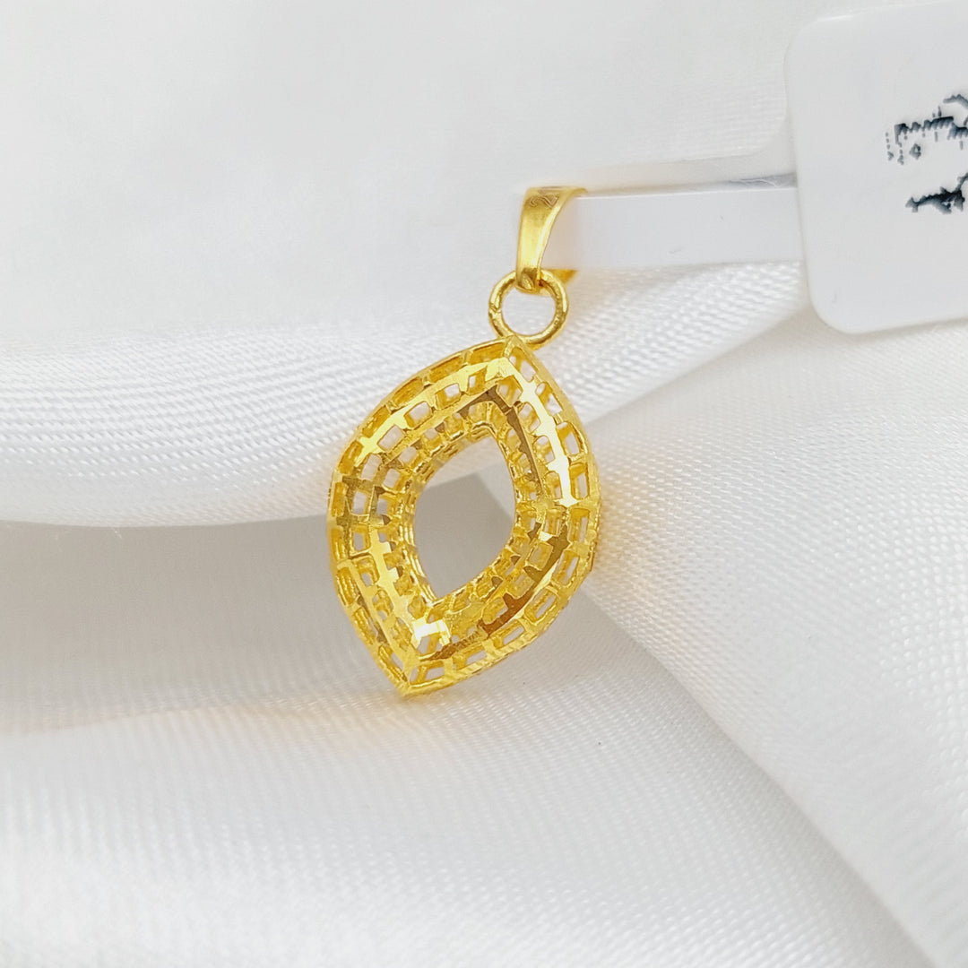 21K Gold Fancy Pendant by Saeed Jewelry - Image 1