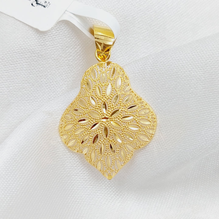 21K Gold Fancy Pendant by Saeed Jewelry - Image 1