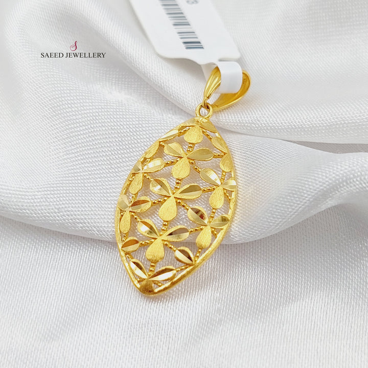 21K Gold Fancy Pendant by Saeed Jewelry - Image 5