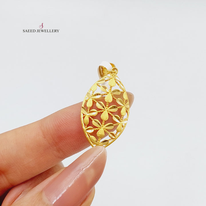 21K Gold Fancy Pendant by Saeed Jewelry - Image 6