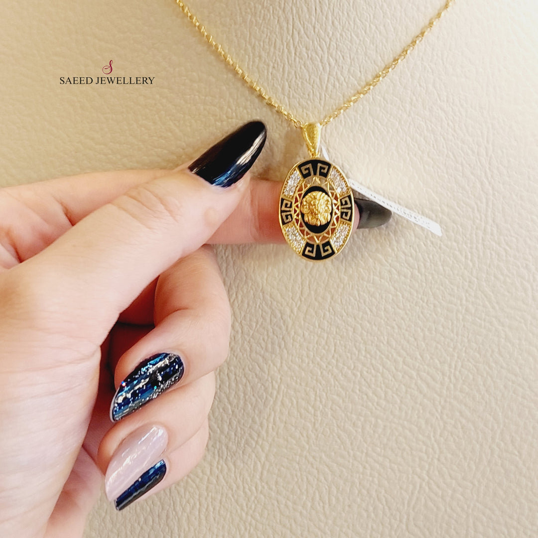 21K Gold Fancy Pendant by Saeed Jewelry - Image 2