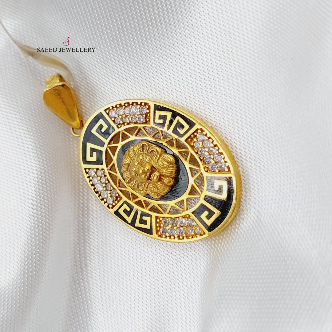 21K Gold Fancy Pendant by Saeed Jewelry - Image 3