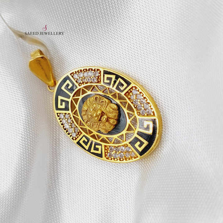 21K Gold Fancy Pendant by Saeed Jewelry - Image 3