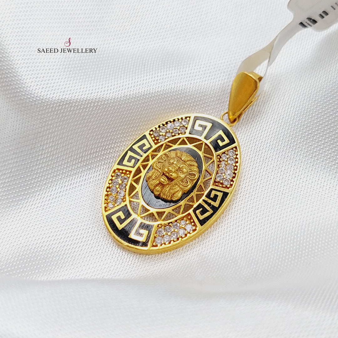 21K Gold Fancy Pendant by Saeed Jewelry - Image 4