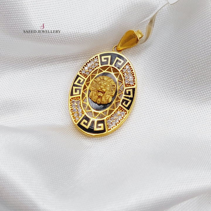 21K Gold Fancy Pendant by Saeed Jewelry - Image 1