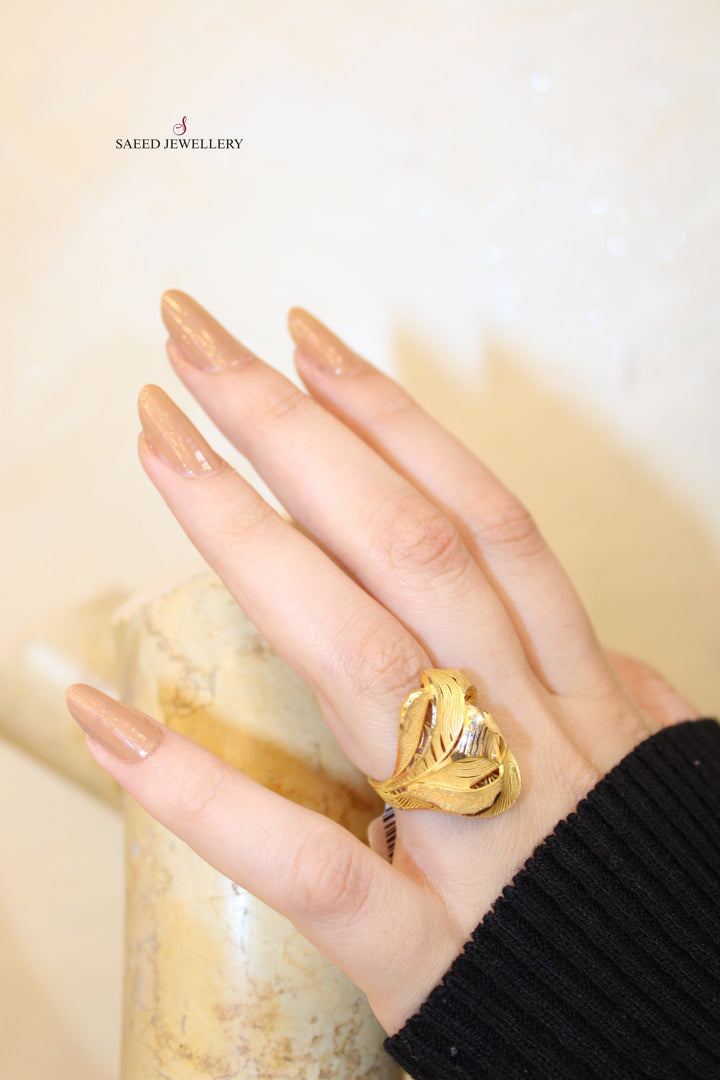 21K Gold Fancy Ring by Saeed Jewelry - Image 1